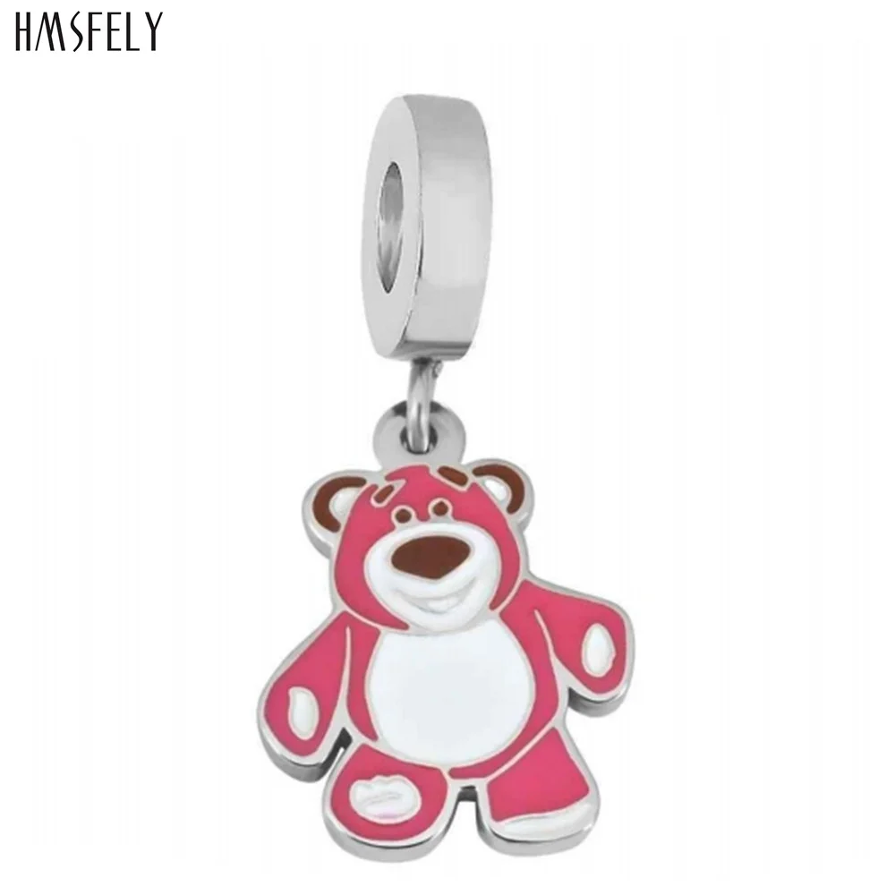 

HMSFELY Loively Bear Pendant For DIY Bracelet Necklace Jewelry Making Accessories Women Bracelets Parts