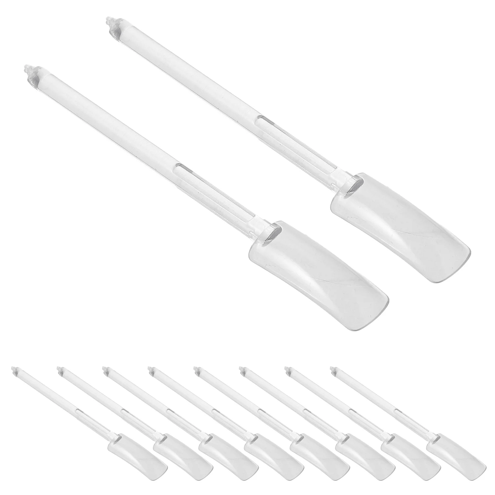 

32Pcs Clear Nail Polish Organizer Display Board with Sticks for Professional Nail Art Design Transparent Sample Sticks