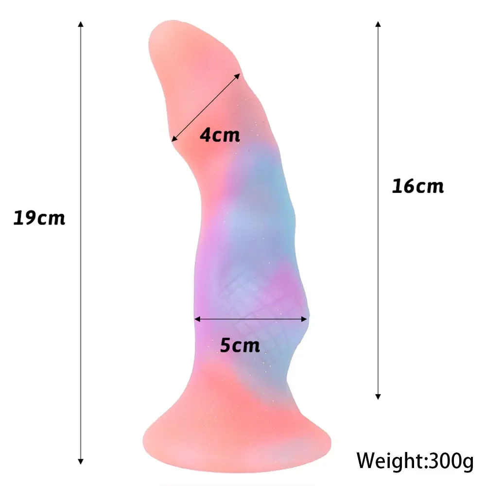 3Styles Luminous Huge Dildo Monster Anal Plug Octopus Tentacles Rainbow Anal Sex Toy Women Men Gay Anal Dilator Massag Stimulato