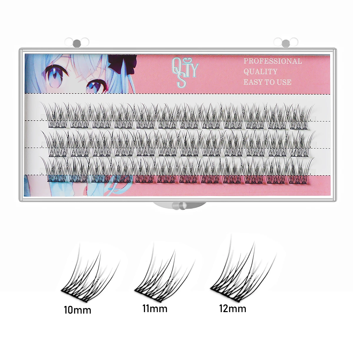 Cluster cílios extensão de cílios naturais 1 caixa/240 maquetes 3d cílios individuais pacote ferramenta de maquiagem cílios atacado