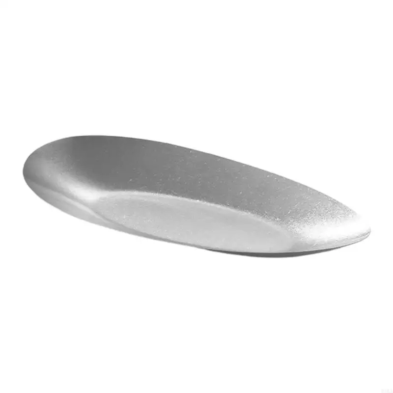   Retro Geometric Design Nonrust Steel Dinner Plate Easy Cleaning Scratch Resistant Kitchens Serving Dish For Home Party