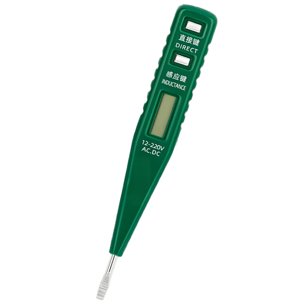 

Многофункциональный тестер напряжения с LED-дисплеем и бесконтактным обнаружением, с LED-подсветкой, для AC 12-1000В и DC 12-220В