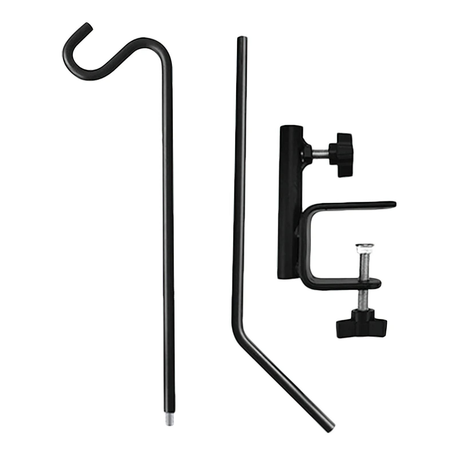

Heavy Duty Adjustable Rail Hanger For Plants Bird Feeders Outdoor Hanging Rod Shepherd Hook Flower Pots