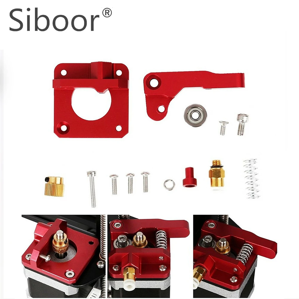 CR10 PRO Verbesserte Dual Getriebe Extruder Direkt Doppel Pulley Aluminium Extruder für Creality Ender 3/5 CR10S PRO 3D Drucker Teile