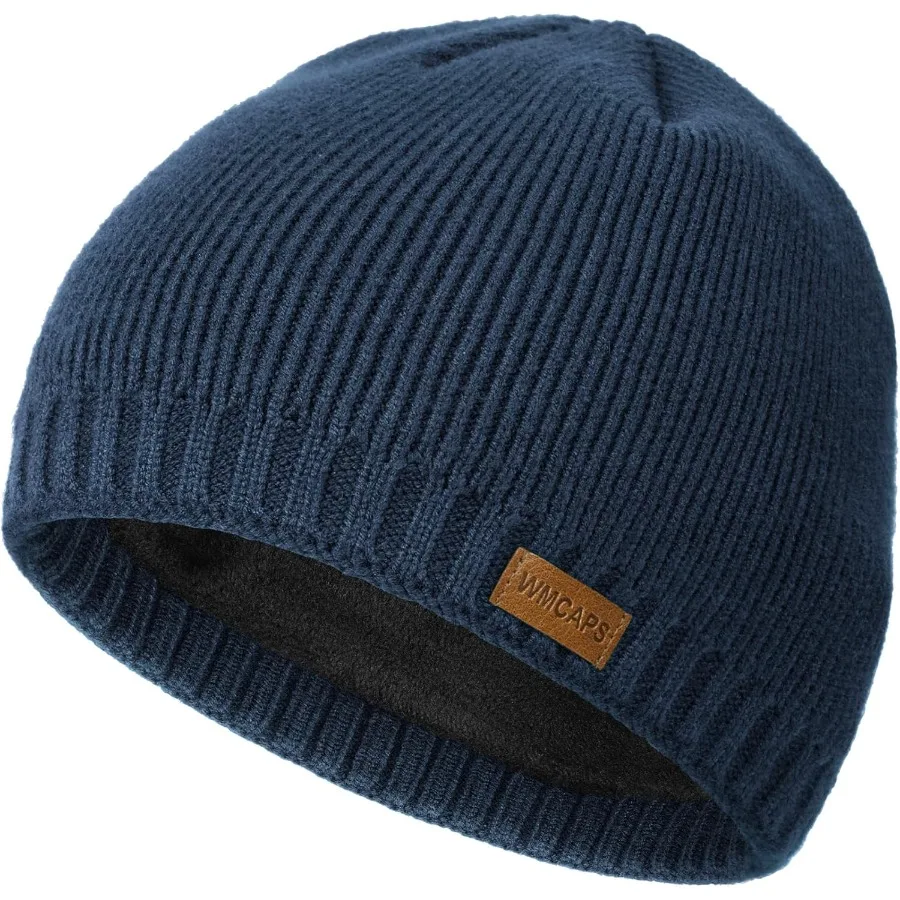 

Wmcaps зимние шапки для мужчин и женщин, вязаная шапка на флисовой подкладке, теплая мягкая шапка-чулки для холодной погоды на открытом воздухе