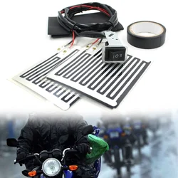12V Motorcycle Heated Handle W/Switch Control Universally 12V /15W Motorbike Heated Hand Grips Handlebar Heater Warmer Kit