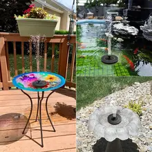Mini Solar Fountain for Garden and Pond #4