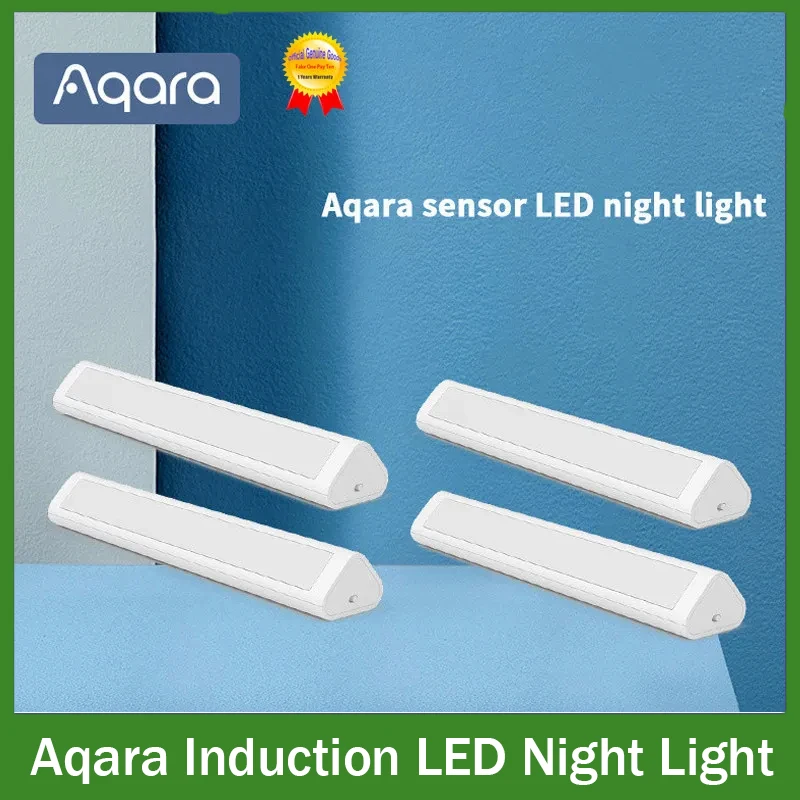 Aqara Induction LED Night Light Magnetic Installation with Human Body Light Sensor 2 Level Brightness 8 Month Standby Tim