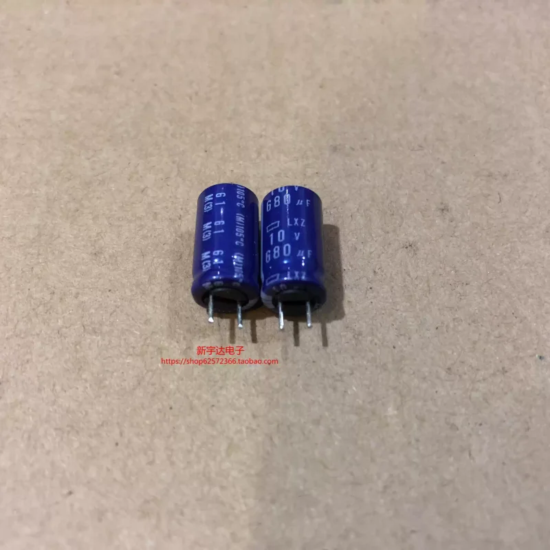 10-100PCS 10V680UF 8X15 Japanese Black Diamond LXZ High Frequency Low Resistance Blue Robe 680UF10V Electrolytic Capacitor