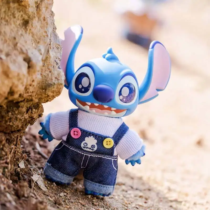 Stitch Dress Up Show Series Blind Box ตุ๊กตาไวนิลของเล่นอินเทรนด์เล่นแอ็คชั่นฟิกเกอร์ของสะสมของขวัญวันเกิดสำหรับแฟนๆ