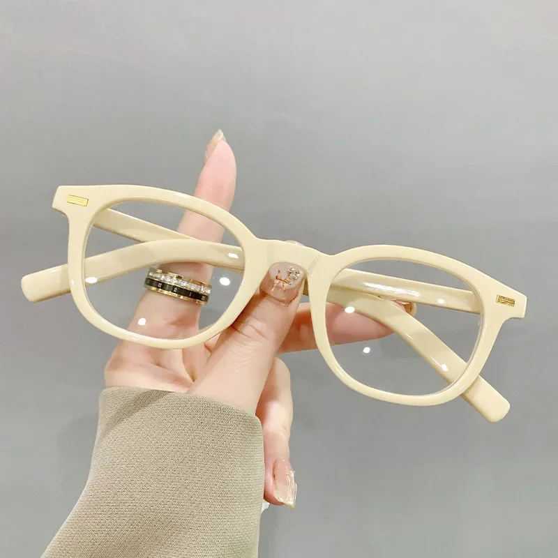 Fashion Vintage Women Reading Glasses Ladies Anti-blue Light Plus Diopter Eyewear Trendy HD Lens Far Sight Eyeglasses 0 To +4.0