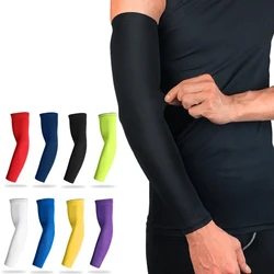 WOSWEIR 1PC Sports Arm Compression Sleeve Basketball Cycling Arm Warmer Summer Running UV Protection Volleyball Sunscreen Bands