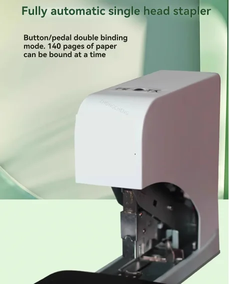 

Commercial office stapler, thickened foot pedal, 208ST electric stapler, used for binding financial documents.