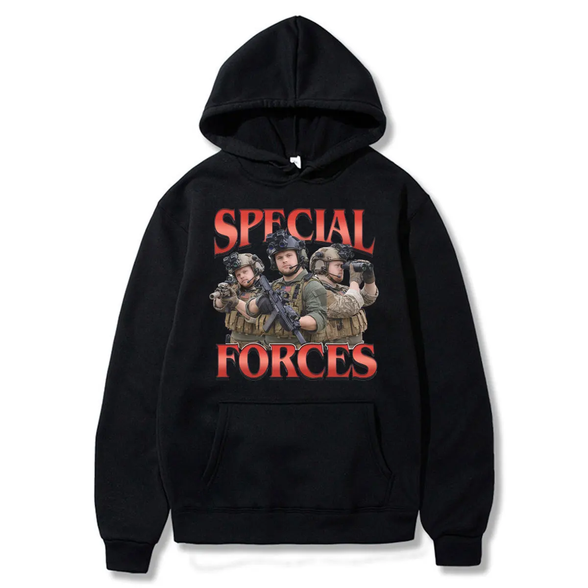 Special Forces Funny Meme Graphic Hoodies Winter Military Lovers Gift Men's Women Fashion Casual Oversized Long Sleeve Clothing