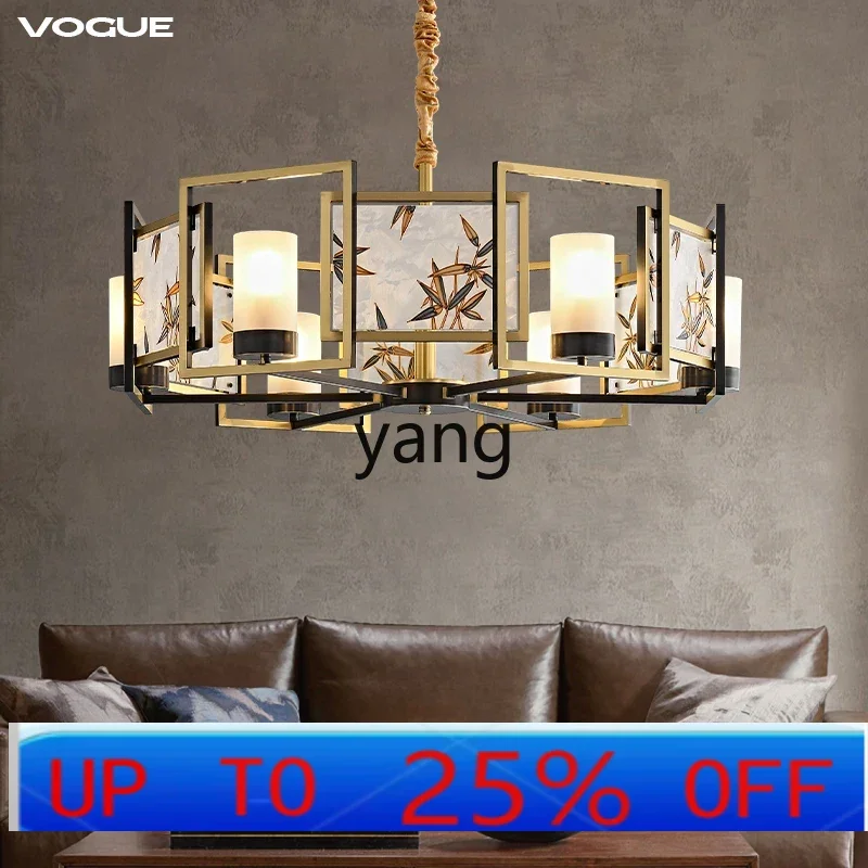 

LH new Chinese enamel color living room all copper zen Chinese style dining room bedroom ornament