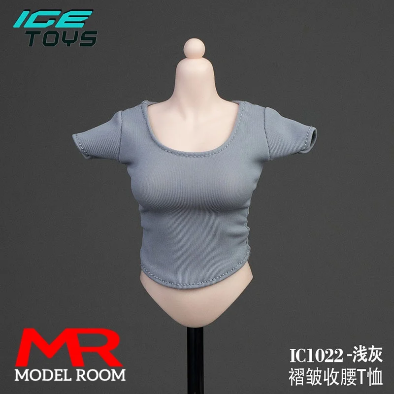 ICE TOYS ic1022 1/6 Bilancia Femminile Stretto T-shirt Corta Modello di Vestiti Misura 12 ''TBL PH JIAOU ANT YM Soldato Action Figure Corpo Bambole