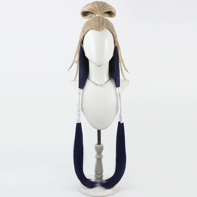 أنيمي تامسي كاينز شعر مستعار تأثيري أنيمي رمادي أزرق شعر مصمم لحفلة كوميكون الكبار النساء الرجال #2