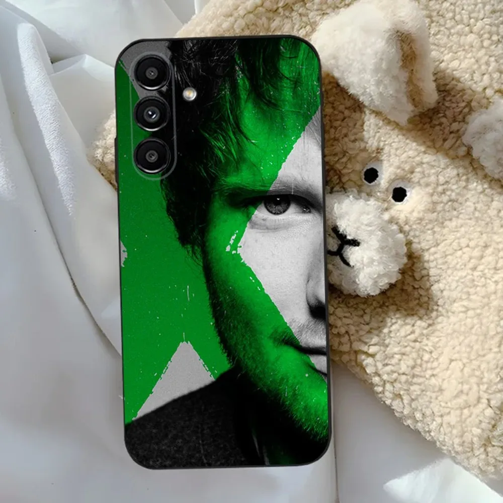 UK E-Ed Sheerans singer  Phone Case For Samsung S24,23,22,30,21,10,9,Ultra,Plus,Lite,FE,5G Black Soft Case