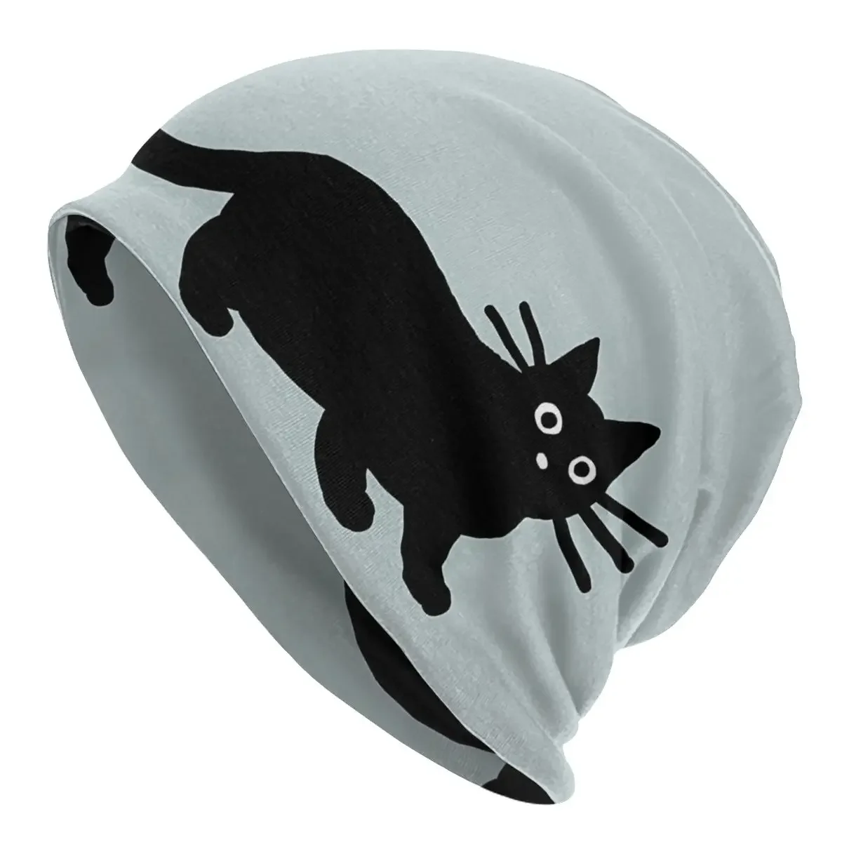 Skullies Beanies Caps Squat Cat Thin Hat Sport Sports Bonnet Hats for Men Women