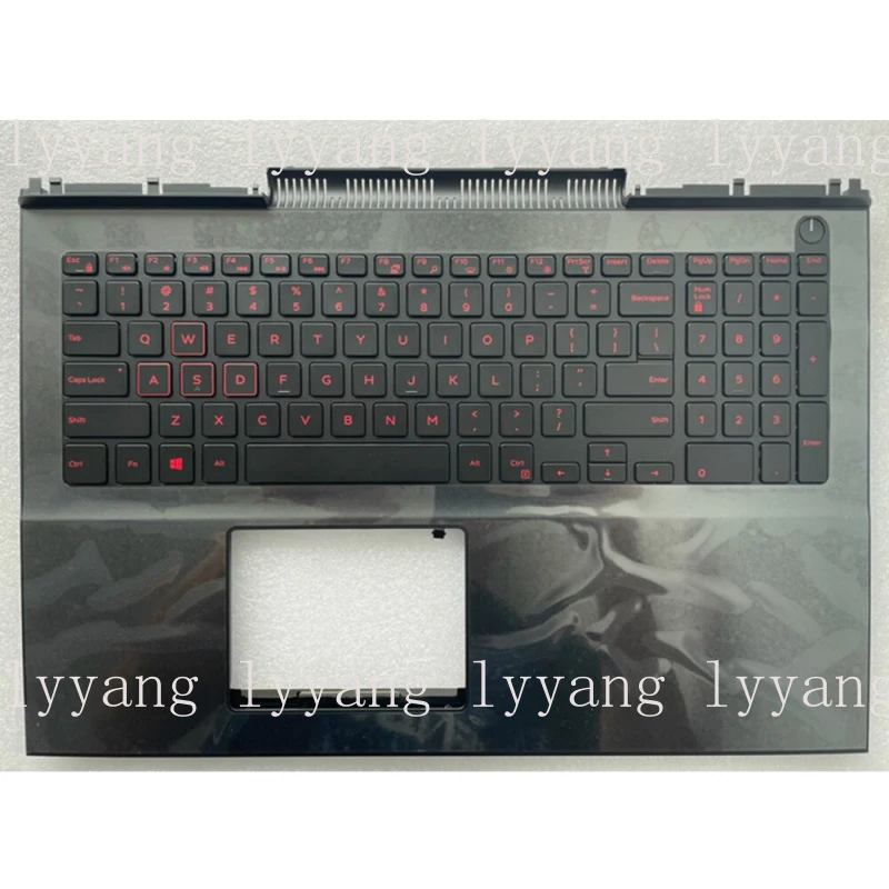 

f For DELL 7566 7567 Backlit Keyboard Palmrest Upper Case C Shell CN-00KN55 0KN55