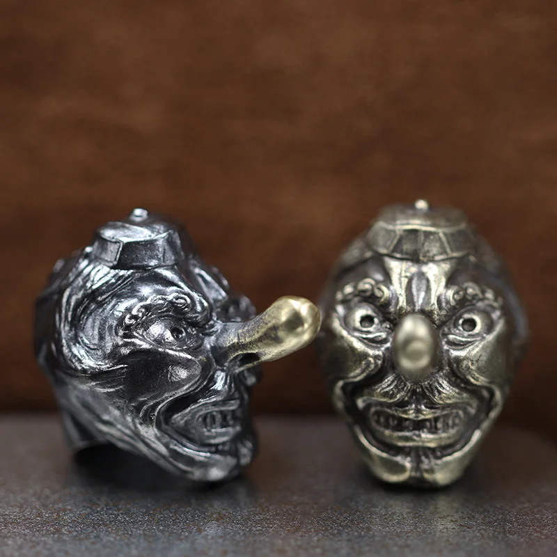 

Бусина-нож из латуни «Длинноносый монстр» для EDC, DIY, плетеных браслетов из паракорда, шнурков, подвесок, аксессуаров, подвесок для инструментов для активного отдыха, шармов