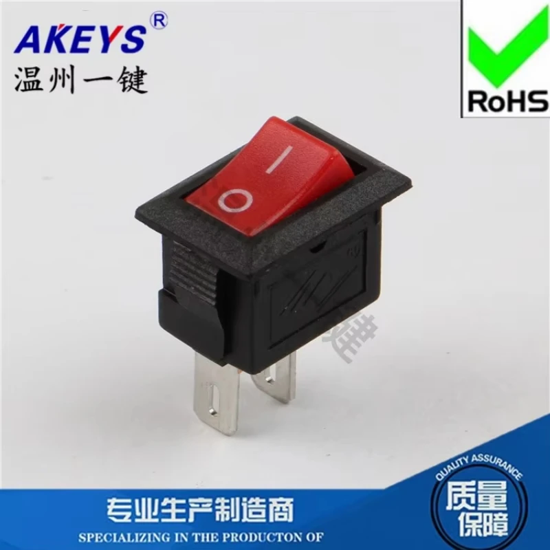 

10 шт. KCD11-101 Длинная ножка Маленький ночник Блок питания Кулисный переключатель 10*15 Медная ножка 2 фута 2 шестерни Красная крышка Кулисный конус