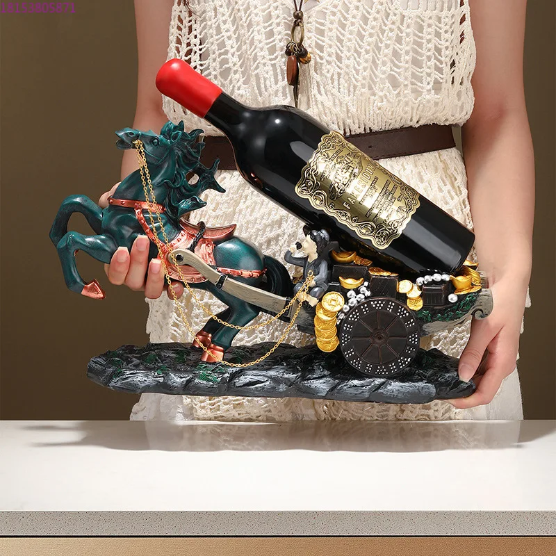 

Year of the Horse wine rack creative and practical home decoration housewarming wedding gift wine rack