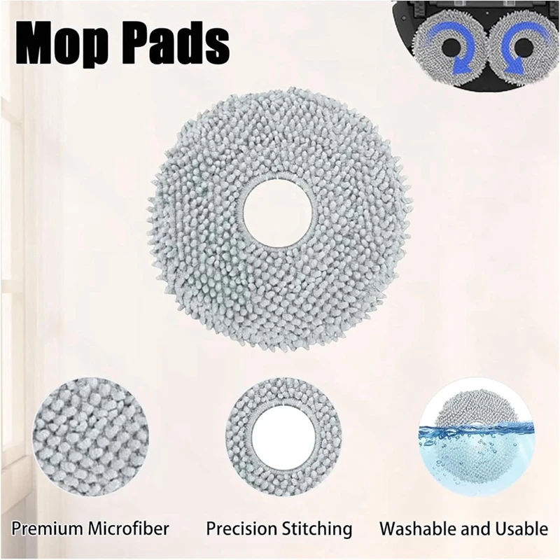 Abae-kit de acessórios para roborock qrevo curva qrevo borda robô aspirador de pó principal escova lateral filtros mop almofadas sacos de pó