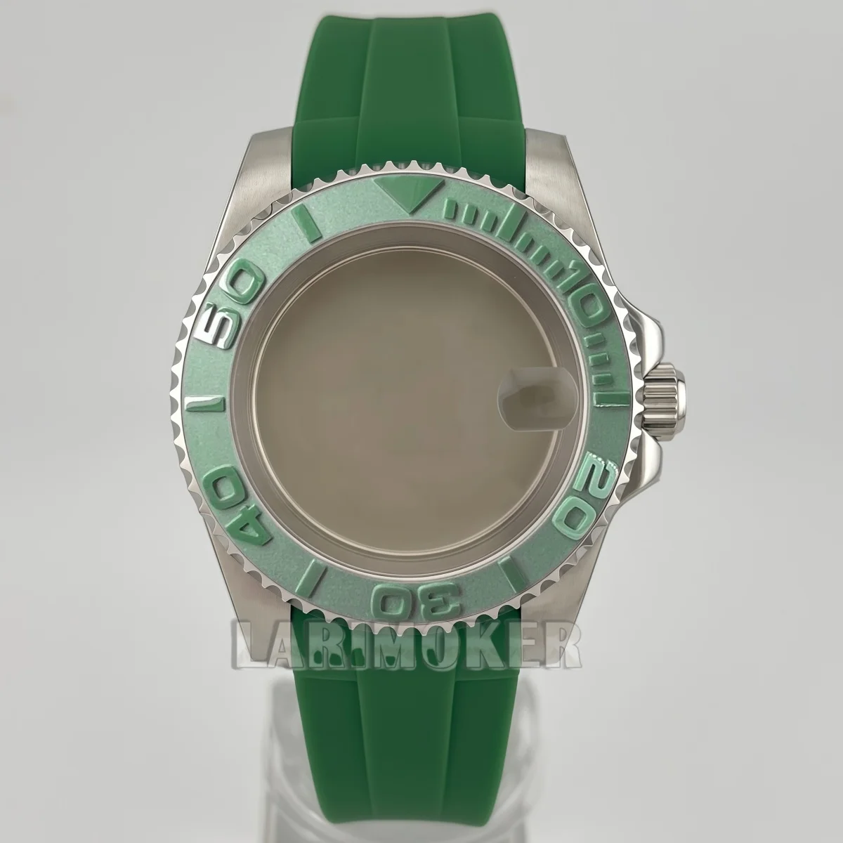 40mm GMT SUB Case Sapphire Glass 120 Clicks Watch Men's Case Silicone Strap Is Suitable For NH35/PT5000/Miyota/Ronda 515 Movemen