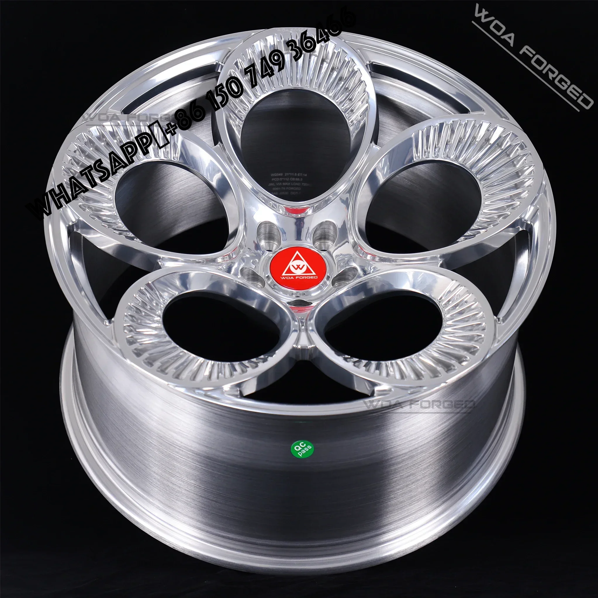 

6061-T6 Forged Wheels 18 19 20 21 22 Inch 5x110 5x112 for Alfa Romeo Giulia Tonale Stelvio Mito 156 166 8c Car Wheels R