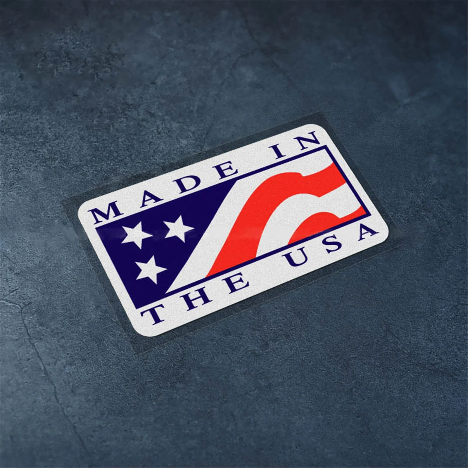 Car Styling Sticker for Nation Flag MADE IN THE USA Electric Tape Motor Laptop Auto Window Tail Applique