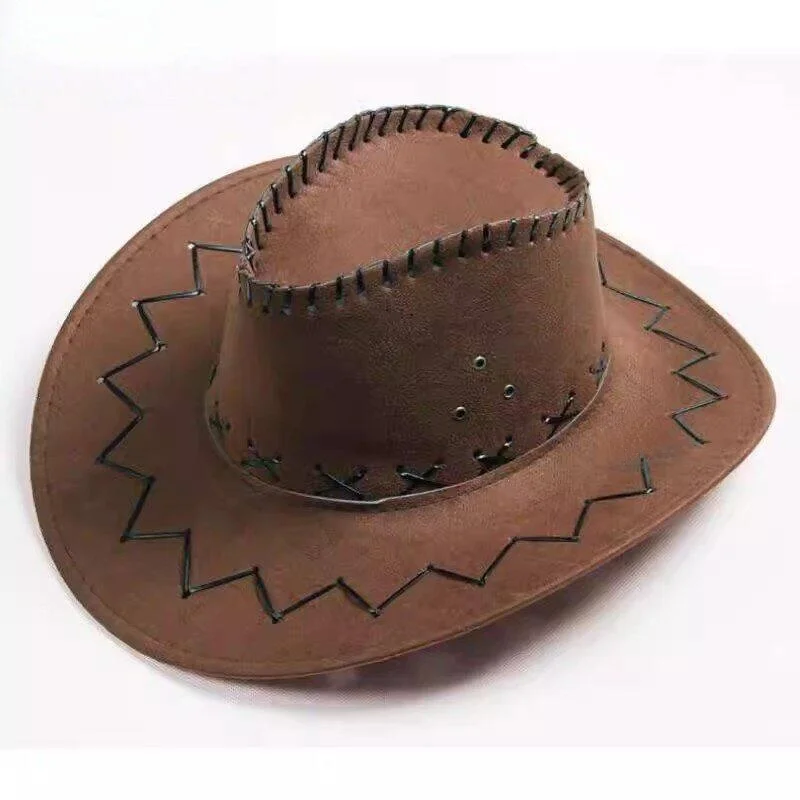 Western Cowboy Hat Travel Cap Ethnic Tibetan Dance Hat Grassland  Riding Photo Hat Scenic Spot Bestseller Breathable Cas...