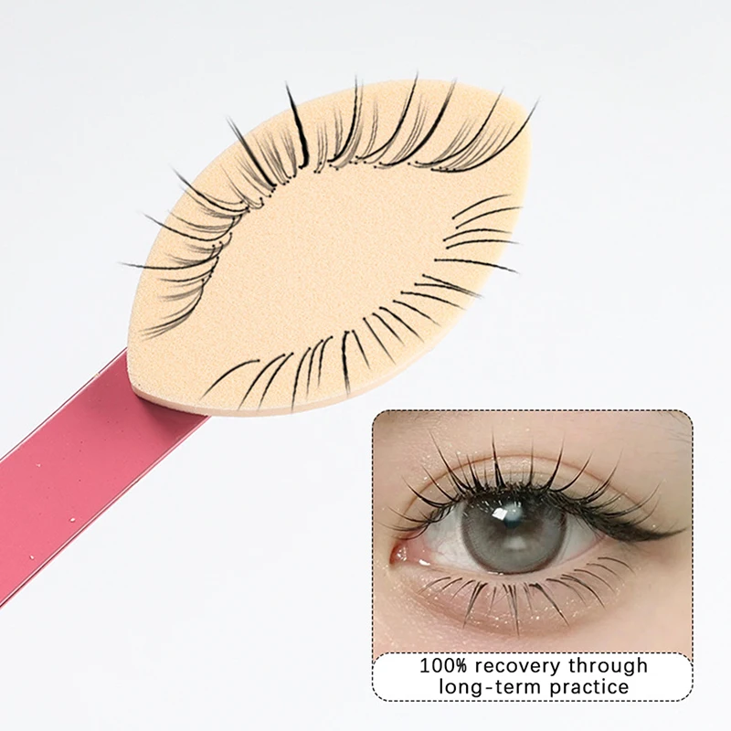 50PCS False Eyelash Pads Beginner Lash Map Soft Sponge Chart Wispy Lashes Reusable Makeup Puffs Training Eyelash Extensions Tool view 4