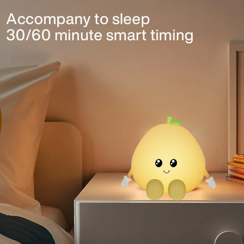 

Силиконовый ночник Pomelo, меняющий цвет, можно использовать в качестве держателя для телефона, уникальный и уютный подарок для дома, подарок на День святого Валентина.