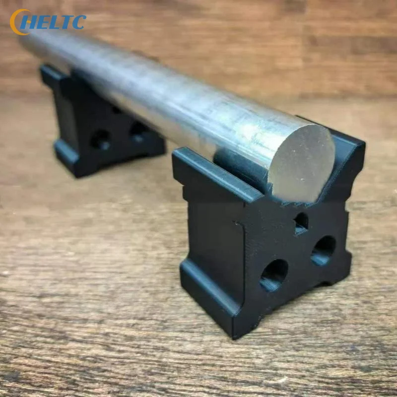 2Pcs Black V-shaped Cylinder Support Block 90 ° Round Bar V-shaped Fixture Lathe Processing Positioning Brackets