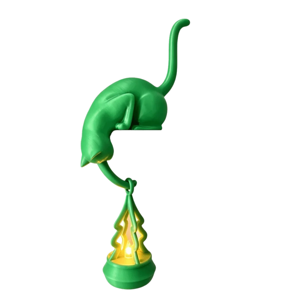 Cute Cat Hook Ornament Inverted Hanging Cartoon Christmas Tree Ornament Funny Creative Key Hanger Home Office Decor