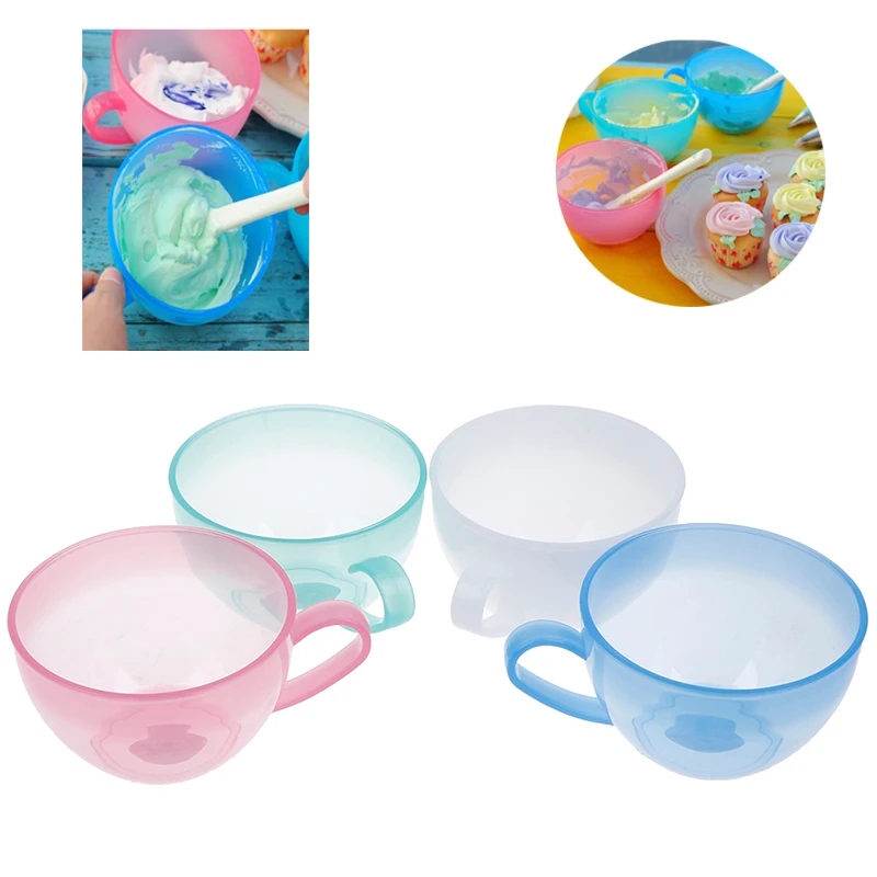 Colourful Plastic Kitchen Mixing Bowl for Baking & Cooking 4 Colours