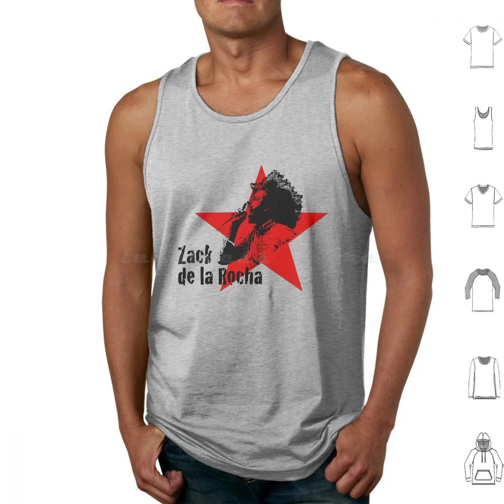 Zack De La Rocha Tank Tops Vest Sleeveless Zackdelarocha Zack Ratm Rageagainstthemachine Rap