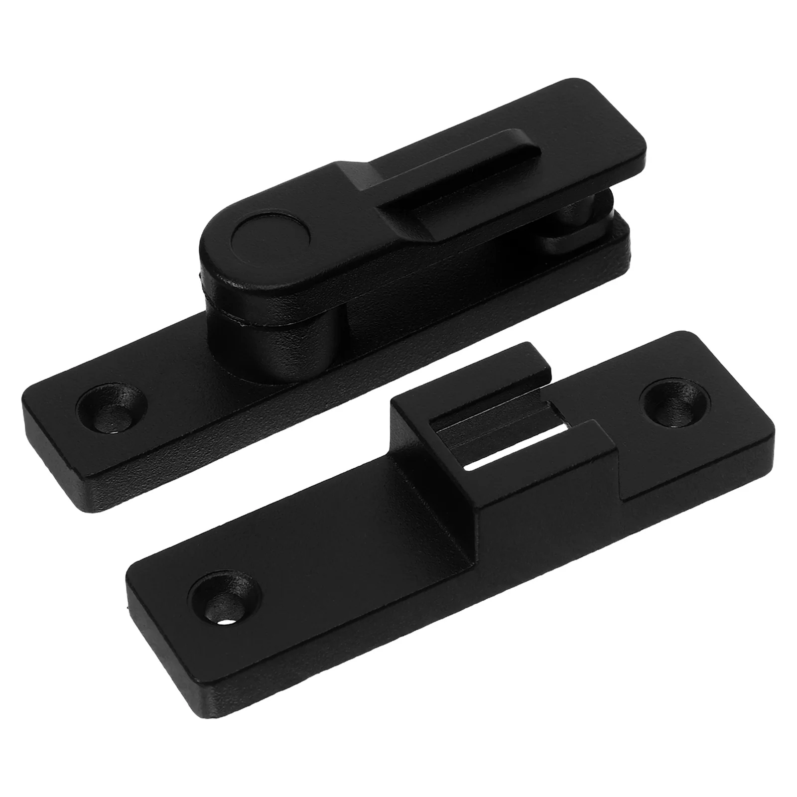 

Right Angle Hasp 180 Degree Sliding Barn Door Lock Heavy Duty Zinc Alloy Latch for Bedrooms Closet Shed Quiet Stable