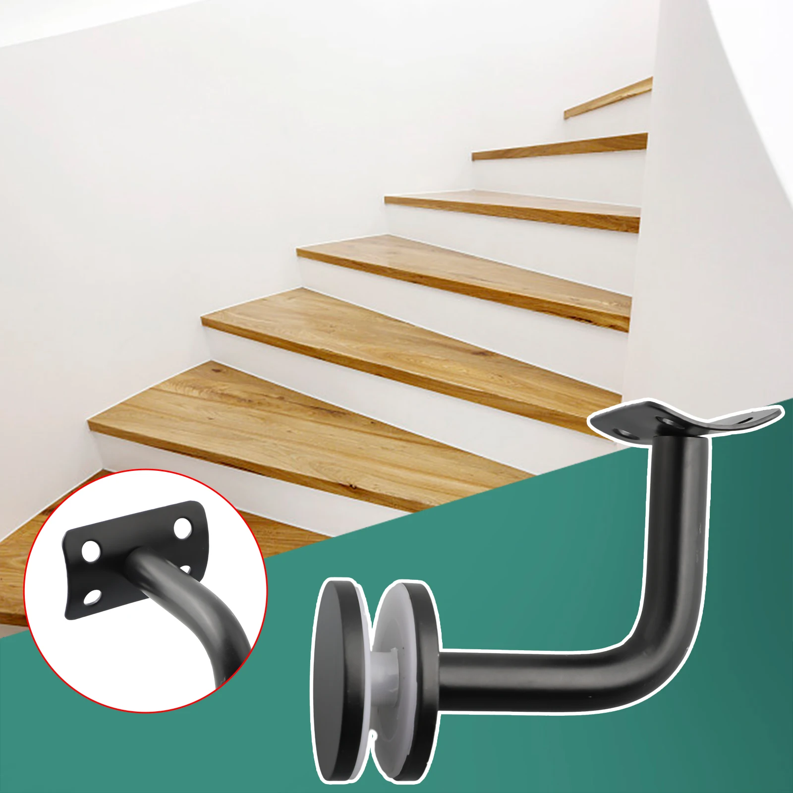 

Carbon Steel Handrail Bracket Handrail Bracket 304 Stainless Steel 60X60mm For Stairs Square Handrail Brackets