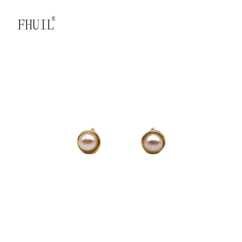 

Женские серьги-гвоздики из серебра 925 пробы, с натуральным жемчугом