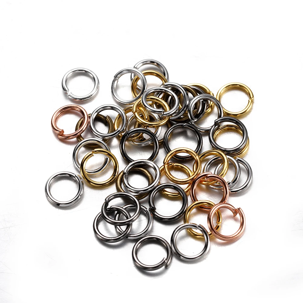 80Pcs/lot Alloy Lobster Clasp Jump Rings Connector Clasp Crimp End For Bracelet Necklace Chains DIY Jewelry Making Supplies