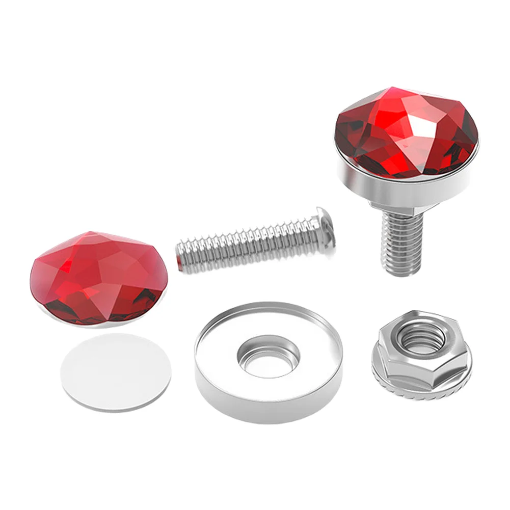 Motorcycle M6 decorative screws ABS aluminum colorful style for rear license plate holder replacement accessories