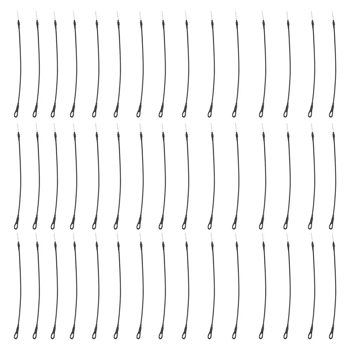 

100pcs Black Lanyards Clothes Anti Clothes Buckle Lanyards Theft Wire Rope Magnetic Buckle Hard Shoe