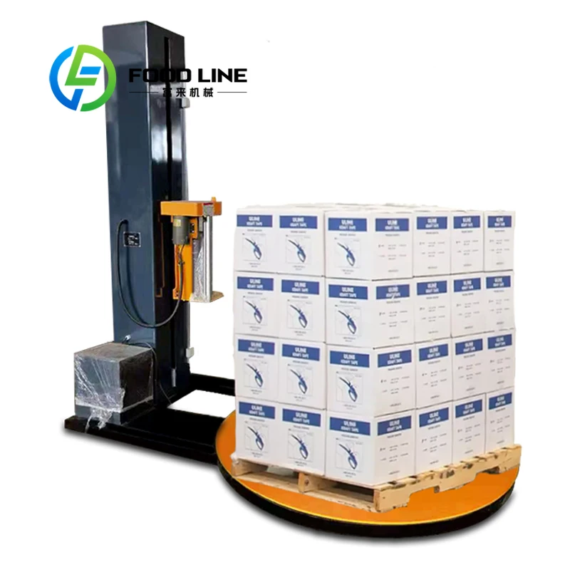 Automatic Pallet Wrapping Machine Efficient Stretch Film Wrapper For Warehouse Logistics And Factory Cargo Packing Application