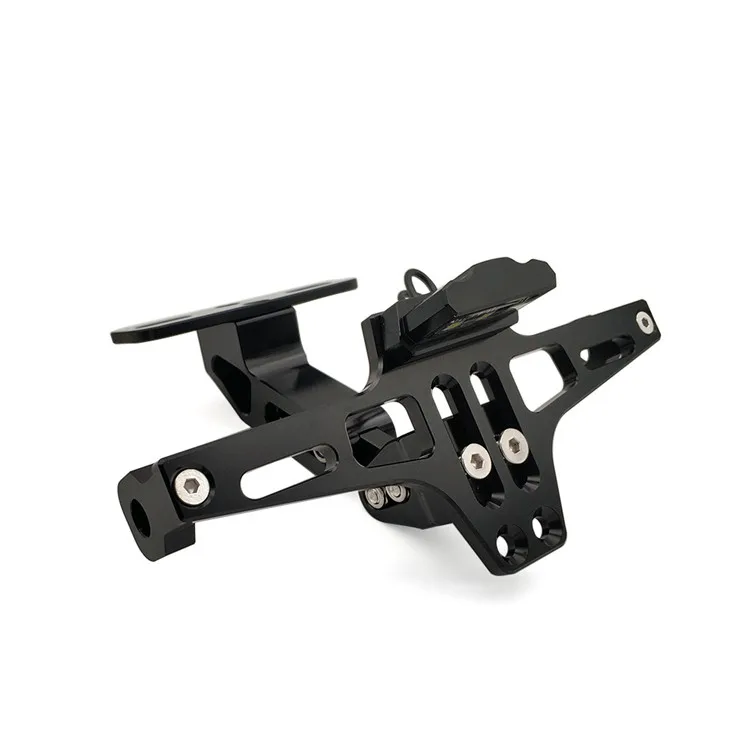 

Qianjiang QJ competition, chasing and modifying aluminum alloy folding short tail, rear license plate frame fixing bracket