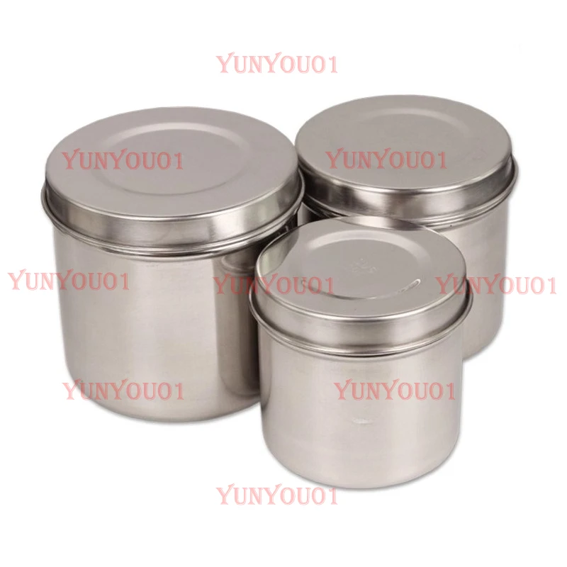 

304 Material Cotton Tank Alcohol Sterilization Box Stainless Steel Tattoo Jar Foam Ball Cotton Jar