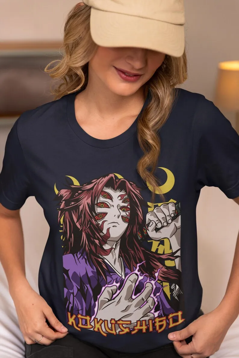 Dark Samurai Demon Unisex T-shirt - Feudal Japan Theme, Mystical Design, Japanese Manga Aesthetic, Traditional Demon Clo