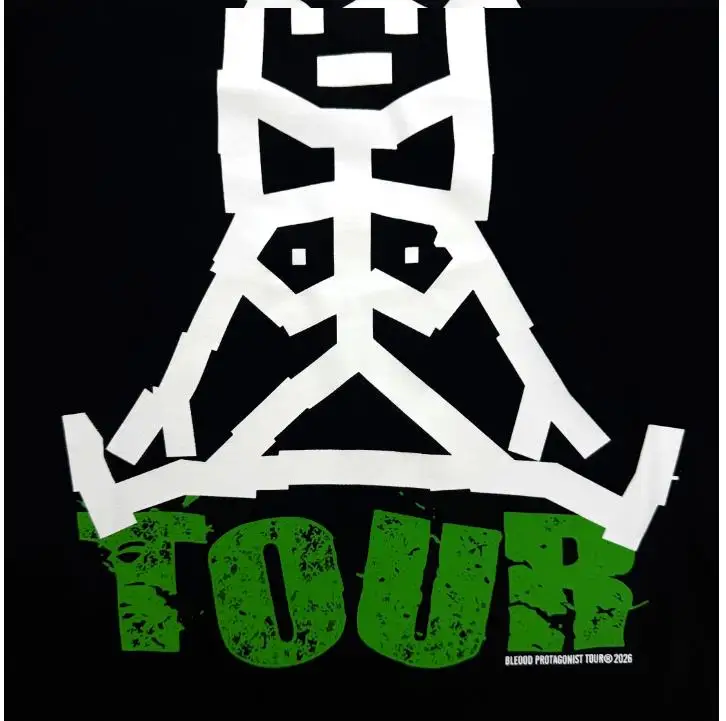 New Men Canada Bleood Protagonist Tour Merch 2026 T Shirts T-Shirt Hip Hop Skateboard Street Cotton T-Shirts Tee Top US size F61