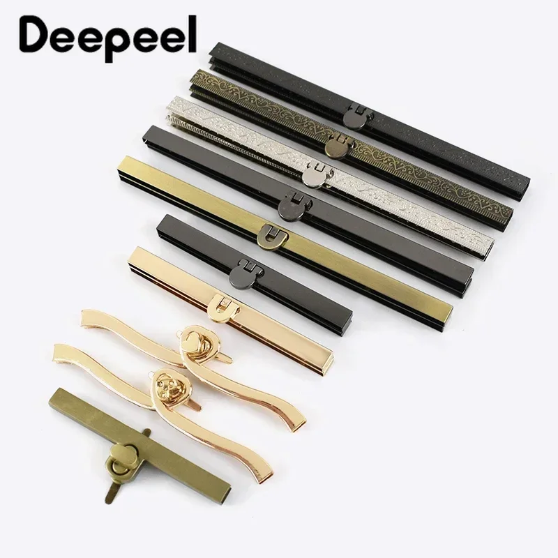 

1/2/3/5Pcs Meetee 10-19cm Metal Turn Lock Purse Frame Locks Buckle Wallet Bag Kiss Clasp Closure Parts DIY Hardware Accessories